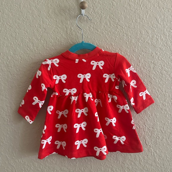 💚$25 FLASH SALE💚HP Hanna Andersson Organic Cotton Bow Dress 3-6M - Picture 4 of 5